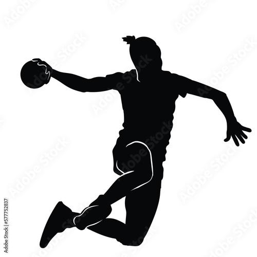 handball silhouette illustration