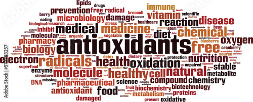 Antioxidants word cloud