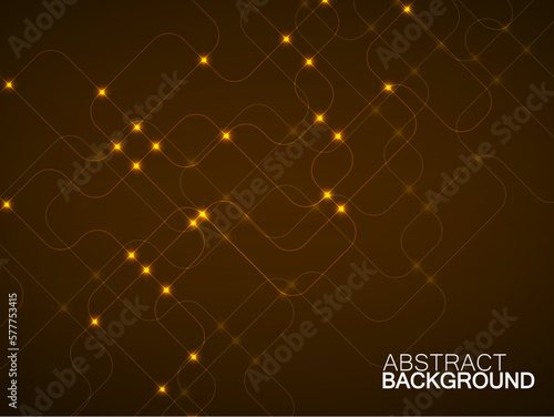 Abstract technology background with glowing communication lines. Futuristic design