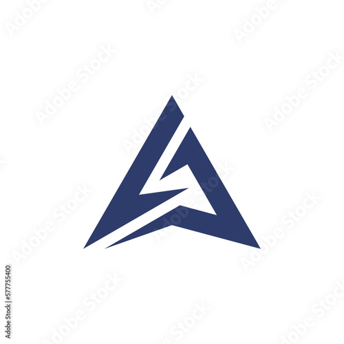 Triangle logo design. Vector A
