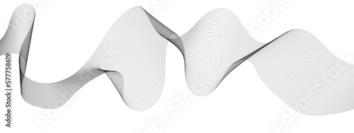 Abstract grey, white smooth element swoosh speed wave modern stream background. Abstract wave line for banner, template, wallpaper background with wave design. Vector illustration