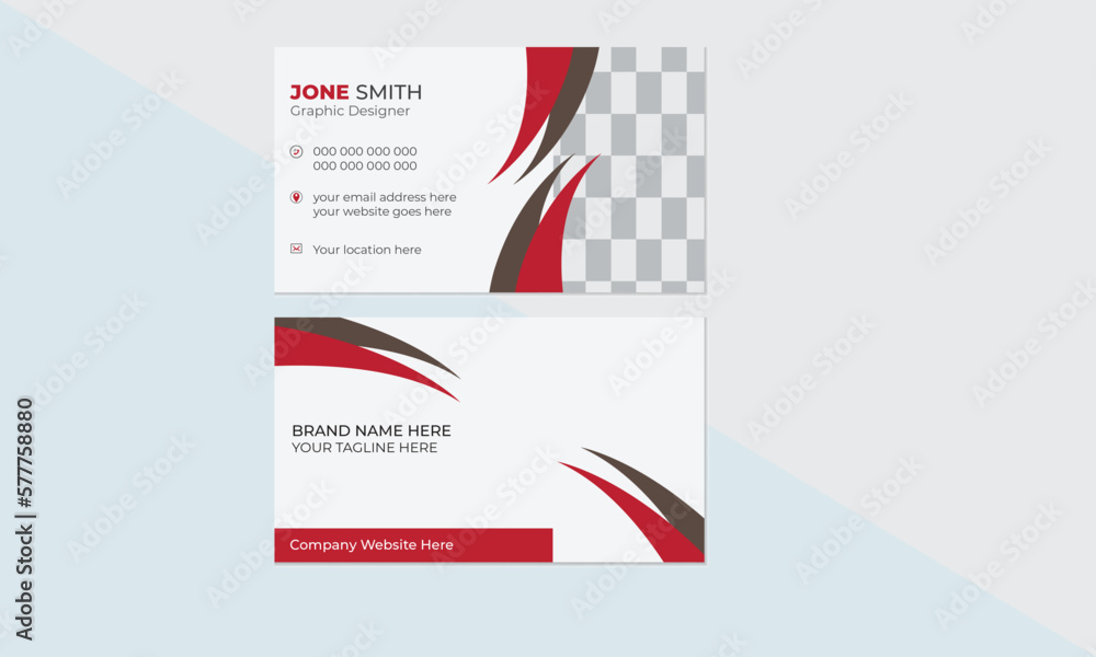 Business card design with abstract geometric elements. Modern corporate business card design vector set. Business card design with abstract geometric elements. Modern corporate business card design vector set.