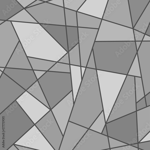 Wallpaper Mural Abstract monochrome stained-glass window. Square geometric pattern on isolation background. Print for textiles, banners and posters. Decorative style. Universal texture. Black and white illustration Torontodigital.ca