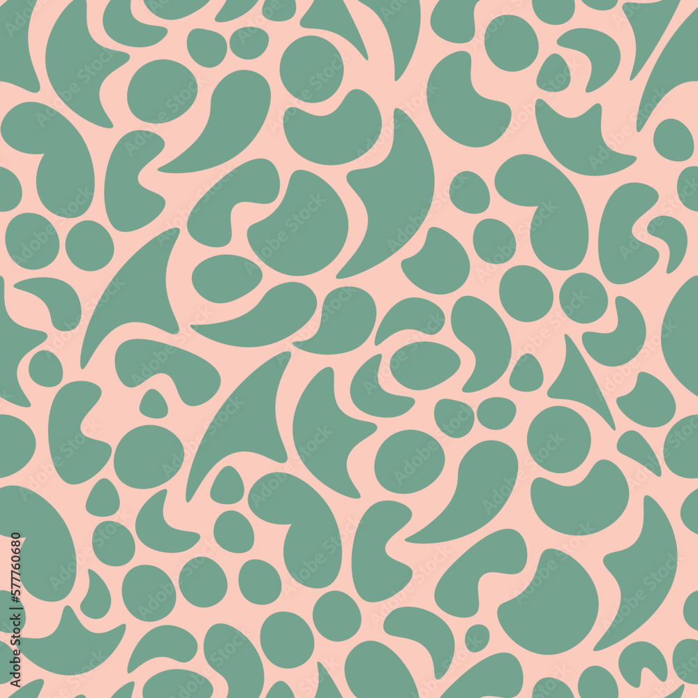 Abstract Cool and Funky Shapes Seamless Repeat Pattern for fabric, clothing, wallpaper, backdrop, cover, poster etc 