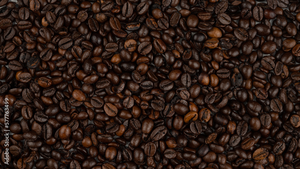 Obraz premium Abstract coffee beans texture background
