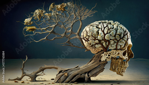 aging brain in cognitive decline, generative ai
