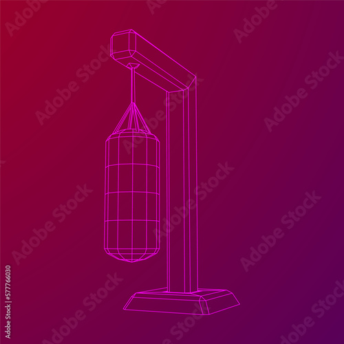Punching bag for training boxing power punch