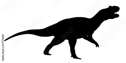 silhouette of a dinosaur