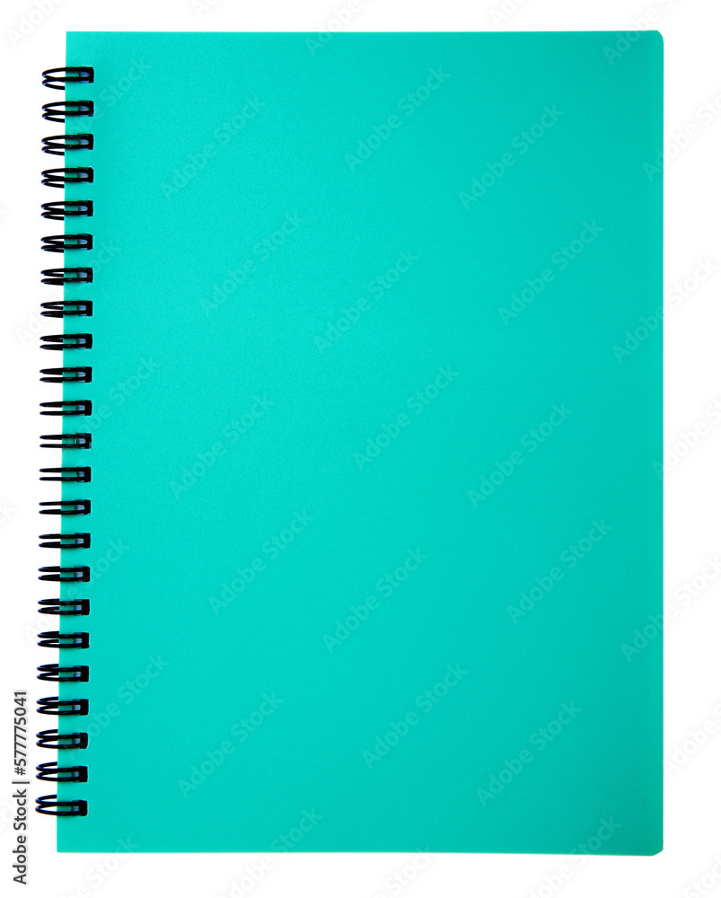 Green Spiral Notebook On Transparent Background Png File Stock Photo Green Spiral Notebook On Transparent Background Png File Stock Photo
