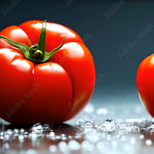 tomato on black