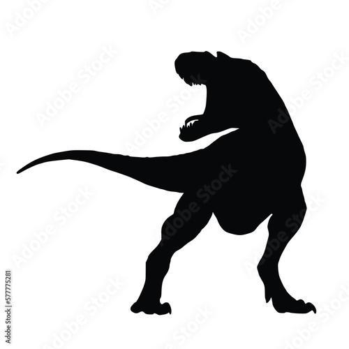 silhouette of a dinosaur