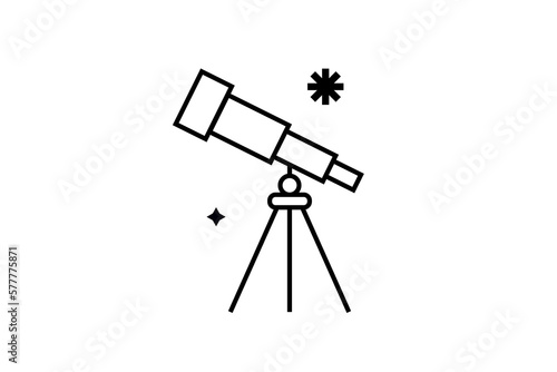 Minimalistic Surveyor vector illustration in flat style design. Geometric engineer icon for website, mobile app, ui ux design, web design, business, marketing, landing page, web development concept