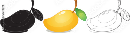 Mango fruit design illustration Vector