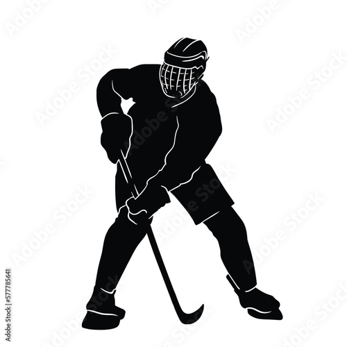 ice hockey player silhouette