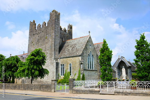 Ancient Trinitarian Abbey in the picturesque village of Adare, County Limerick, Ireland