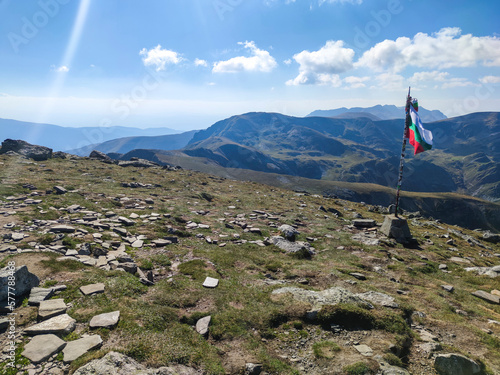 Autumn Landscape of Rila Mountain near Malyovitsa peak, Bulgaria photo