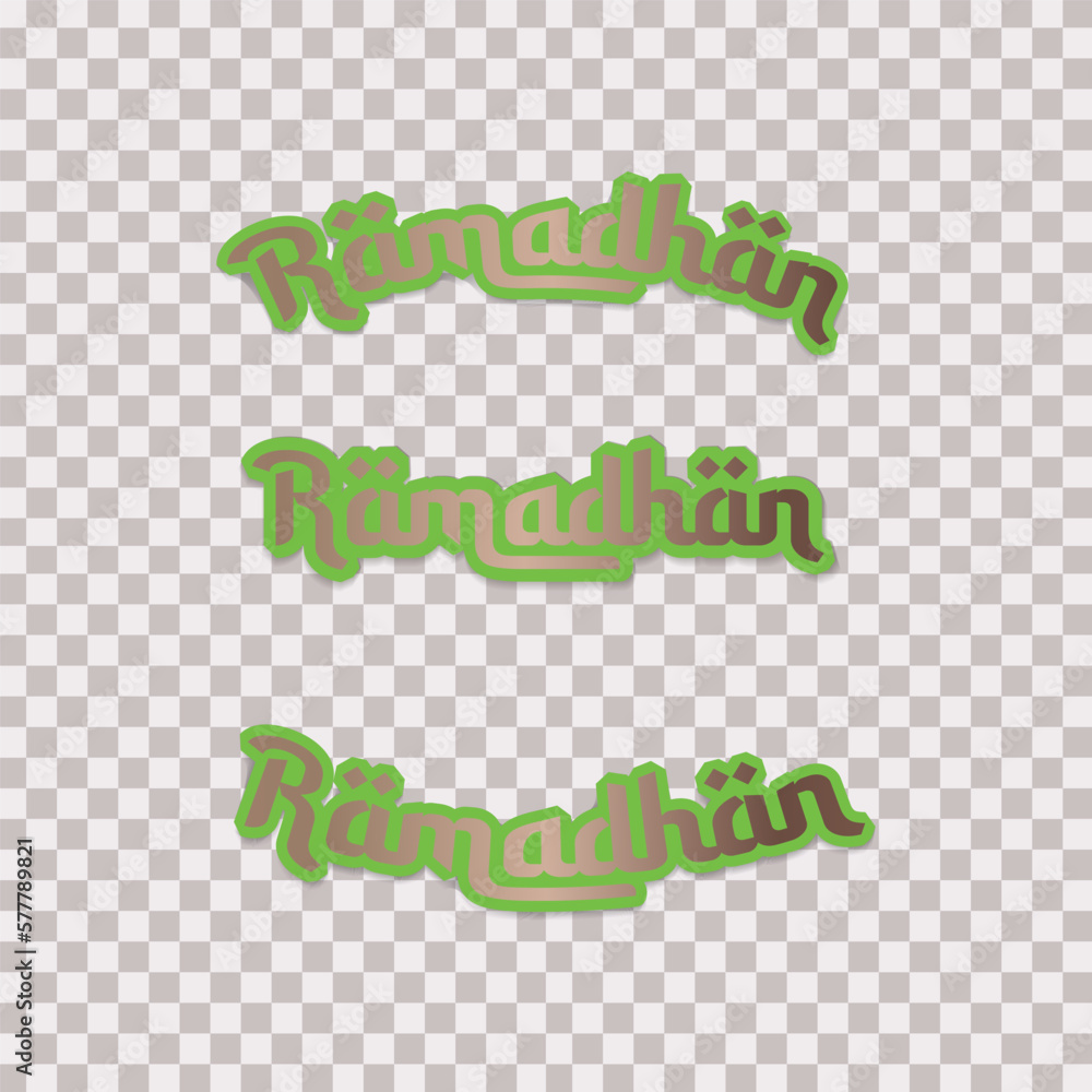 metallic yellow 3d ramadan typography. for business needs, headlines or product packaging. with a transparent background metallic yellow 3d ramadan typography. for business needs, headlines or product packaging. with a transparent background