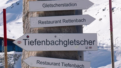 At the Tiefenbach and Rettenbach glacier ski areas in Sölden, Austria. photo