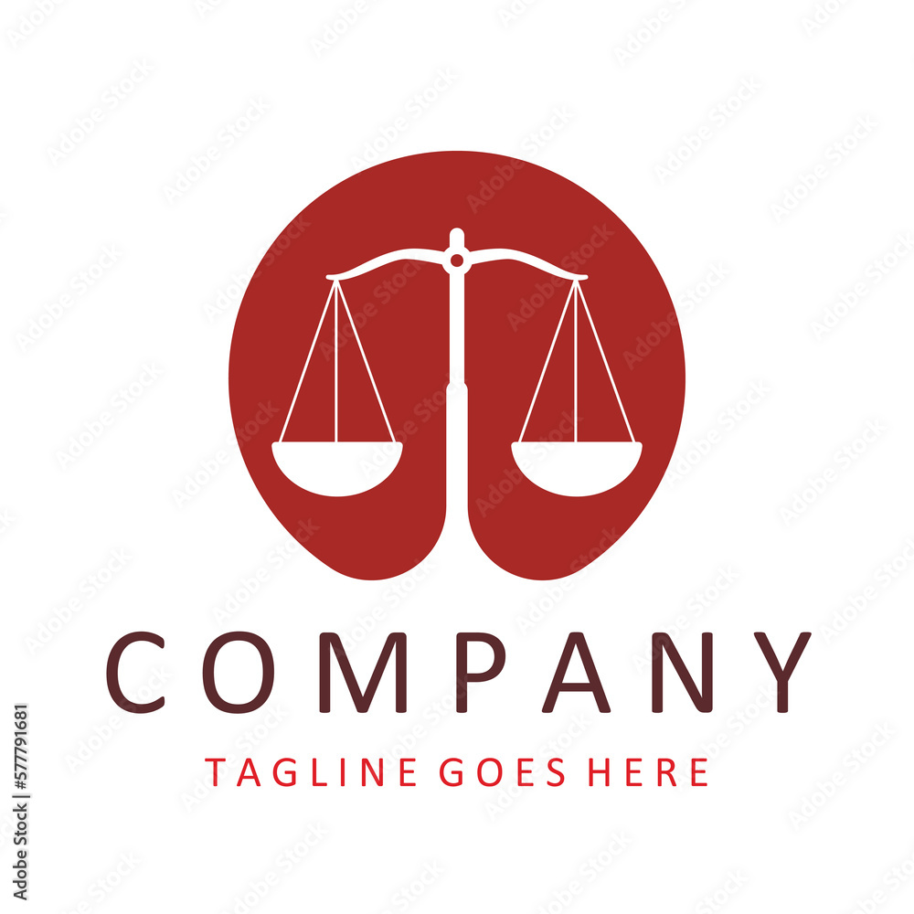 Vector law logo on which an abstract image Vector law logo on which an abstract image