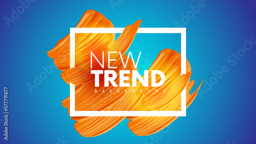 Color Paint Stroke background. New Trend Modern Abstract Template Design Corporate Business Presentation. Marketing Cosmetic Poster. Modern Elegant Looking Certificate Design.  Fashion Product 