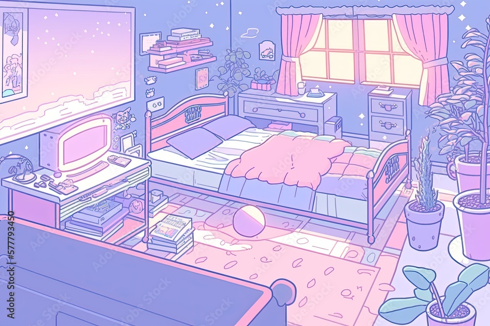 anime room by pinklily98 on DeviantArt