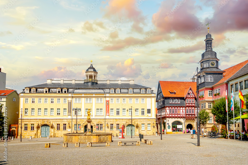 Naklejka premium Markt, Eisenach, Thueringen, Deutschland 