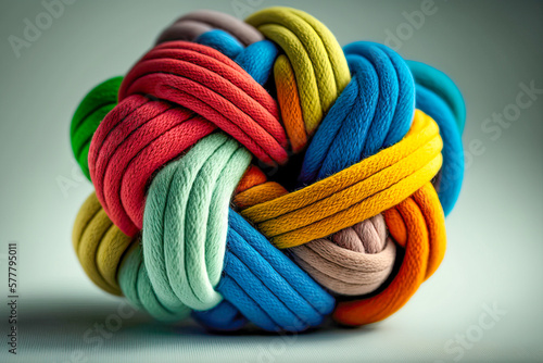 Wallpaper Mural Wollknäuel, ki generated Torontodigital.ca