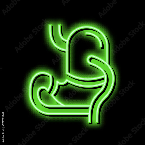 bdp bariatric neon glow icon illustration