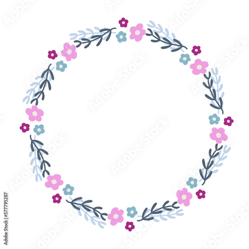 frame with flowers