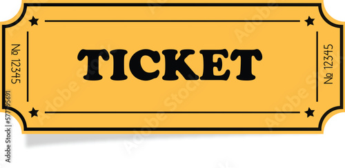 Fair ticket in retro style