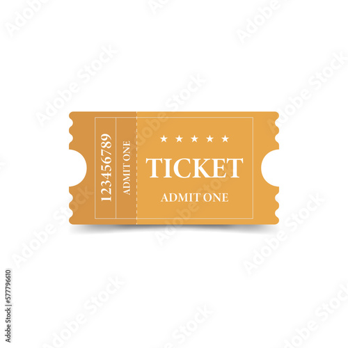 The original orange ticket for personal and business use