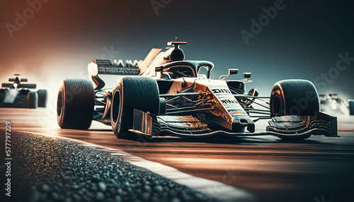 Formula 1 Cars, Generative AI, Illustration