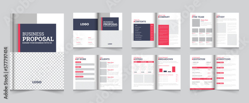A4 Creative Business Proposal Layout Brochure Template Design
