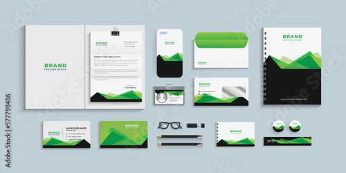 Corporate identity set template, Business stationery set, eps