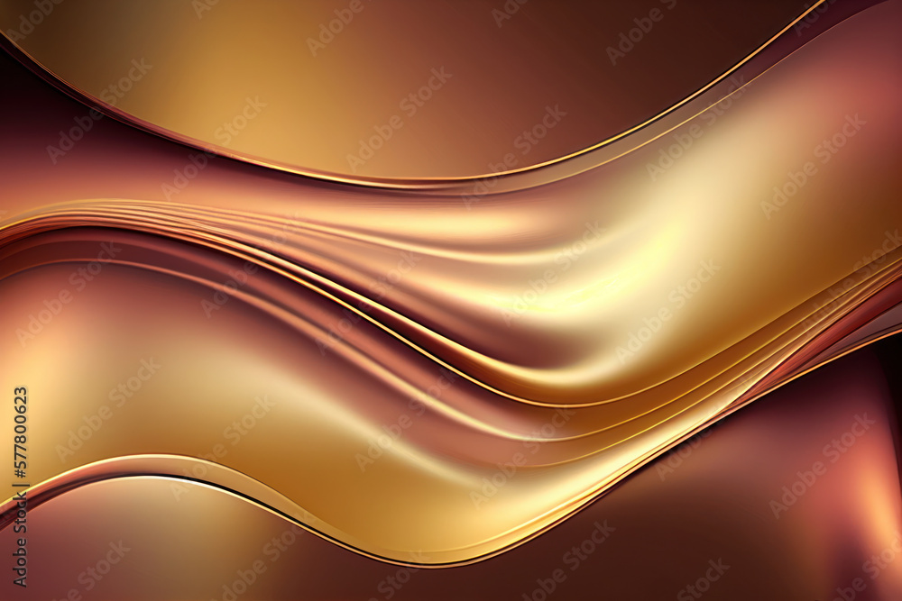 Fototapeta premium Iridescent colorful wavy background, backdrop, Generative AI