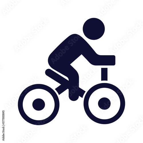 fast cycle riding icon