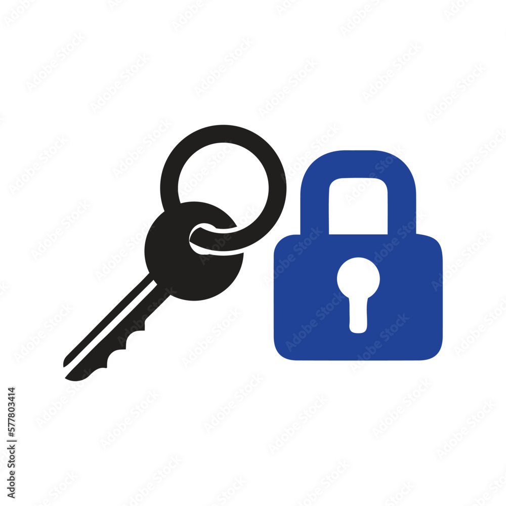 lock and key icon lock and key icon