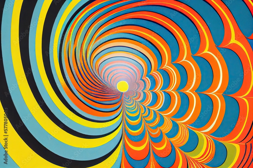 1960s psychedelic art, Hippie trippy retro background, bright rainbow ...