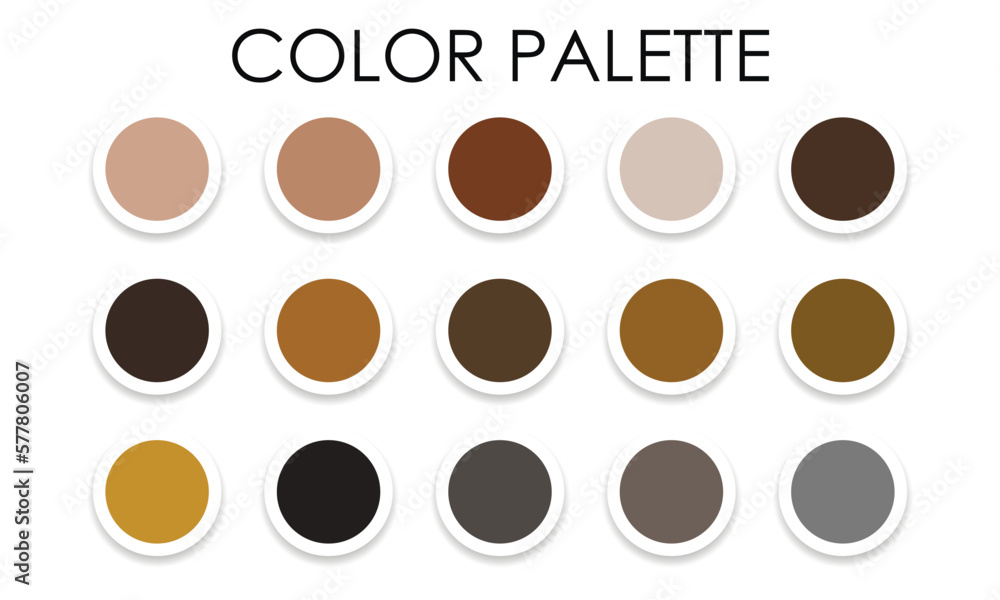 Collection of trendy color combinations. Color palette. Vector illustration