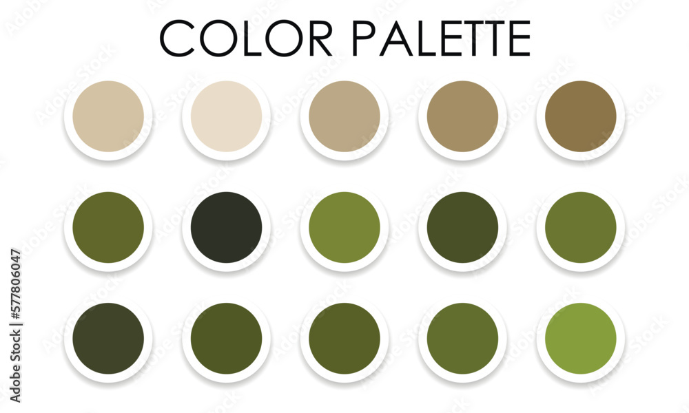 Collection of trendy color combinations. Color palette. Vector illustration