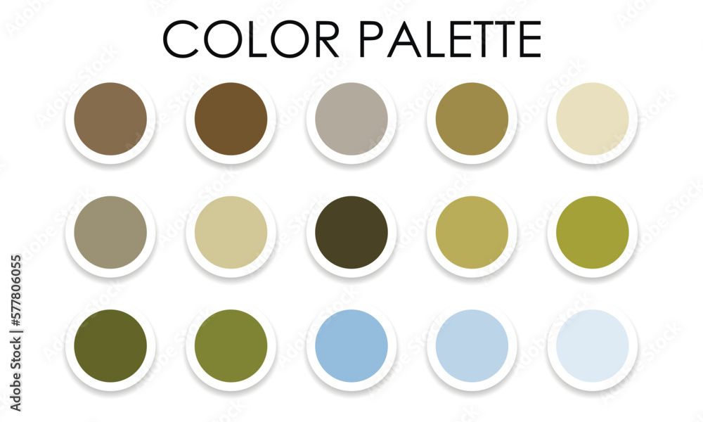 Collection of trendy color combinations. Color palette. Vector illustration