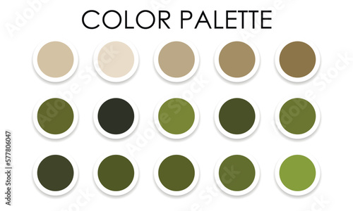 Obraz na płótnie Collection of trendy color combinations. Color palette. Vector illustration w salonie