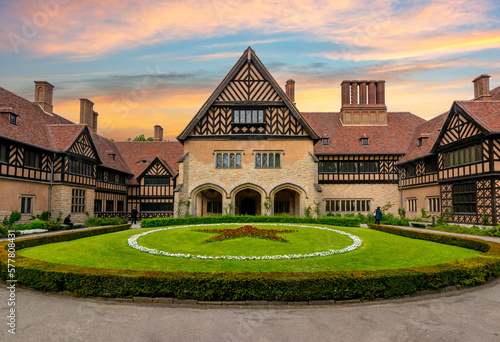 Photography Cecilienhof Palace in New (Neuer) park, Potsdam, Germany