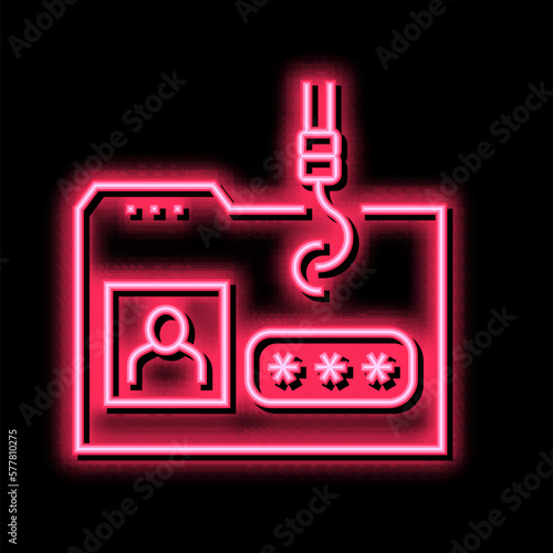 hacking user folder color icon vector illustration