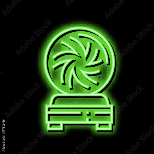 ball astrological neon glow icon illustration
