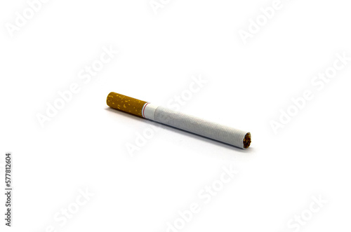 Cigarette on a white background