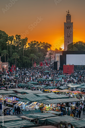 Sonnenuntergang - Place Jemaa el-Fna - Marrakesh, Morocco