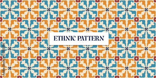 Vintage Traditional ornamental Ethnic seamless pattern. Patchwork Boho geometric ornament for scrapbooking