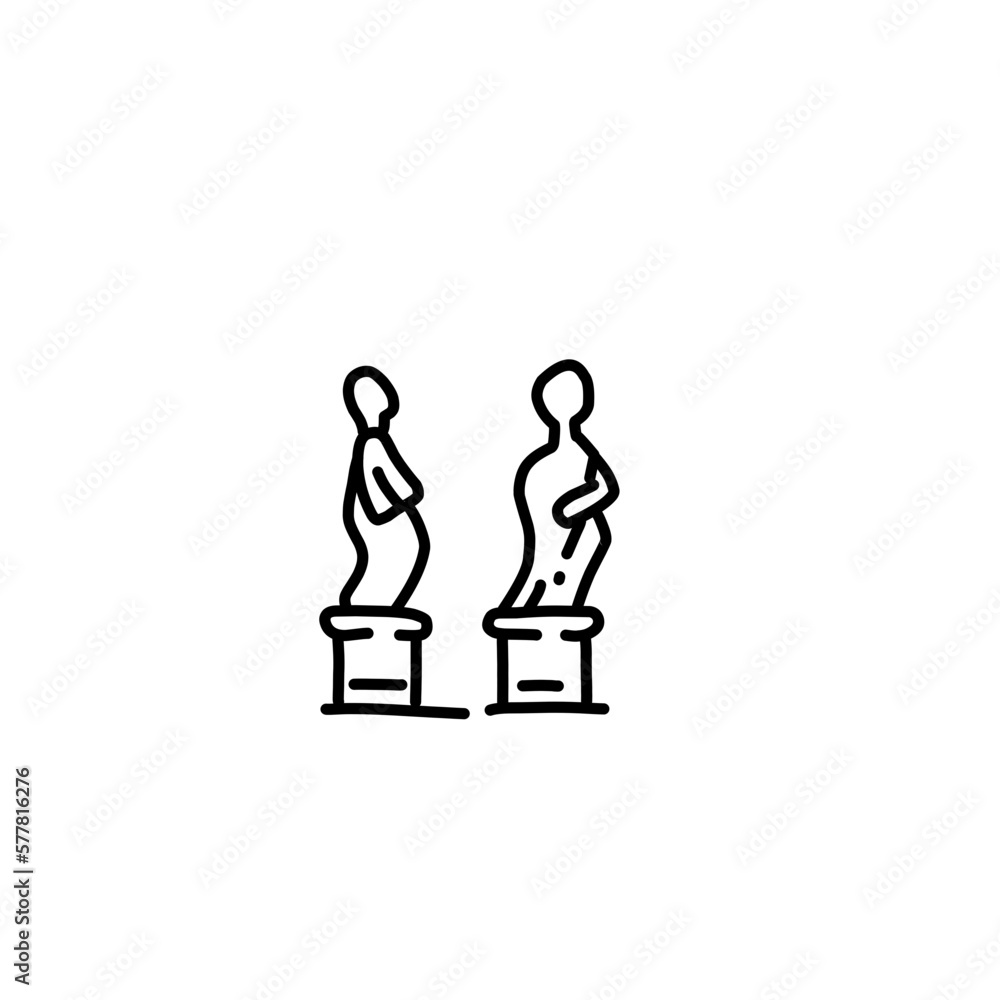 International museum day line icon International museum day line icon