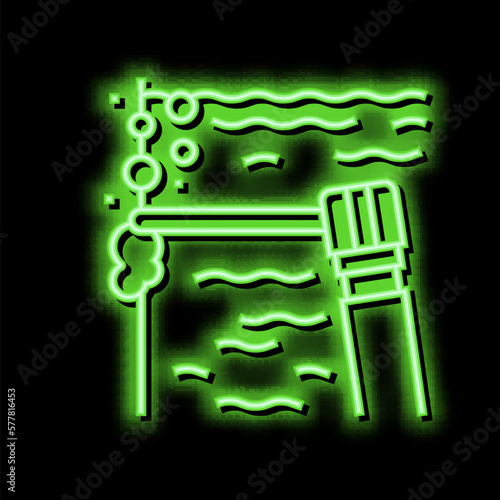 spot welding neon glow icon illustration